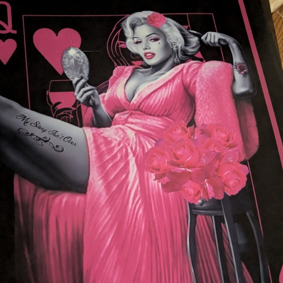 Marilyn Monroe Pink Queen Card GANGSTER Art Set - Picture 8 of 13
